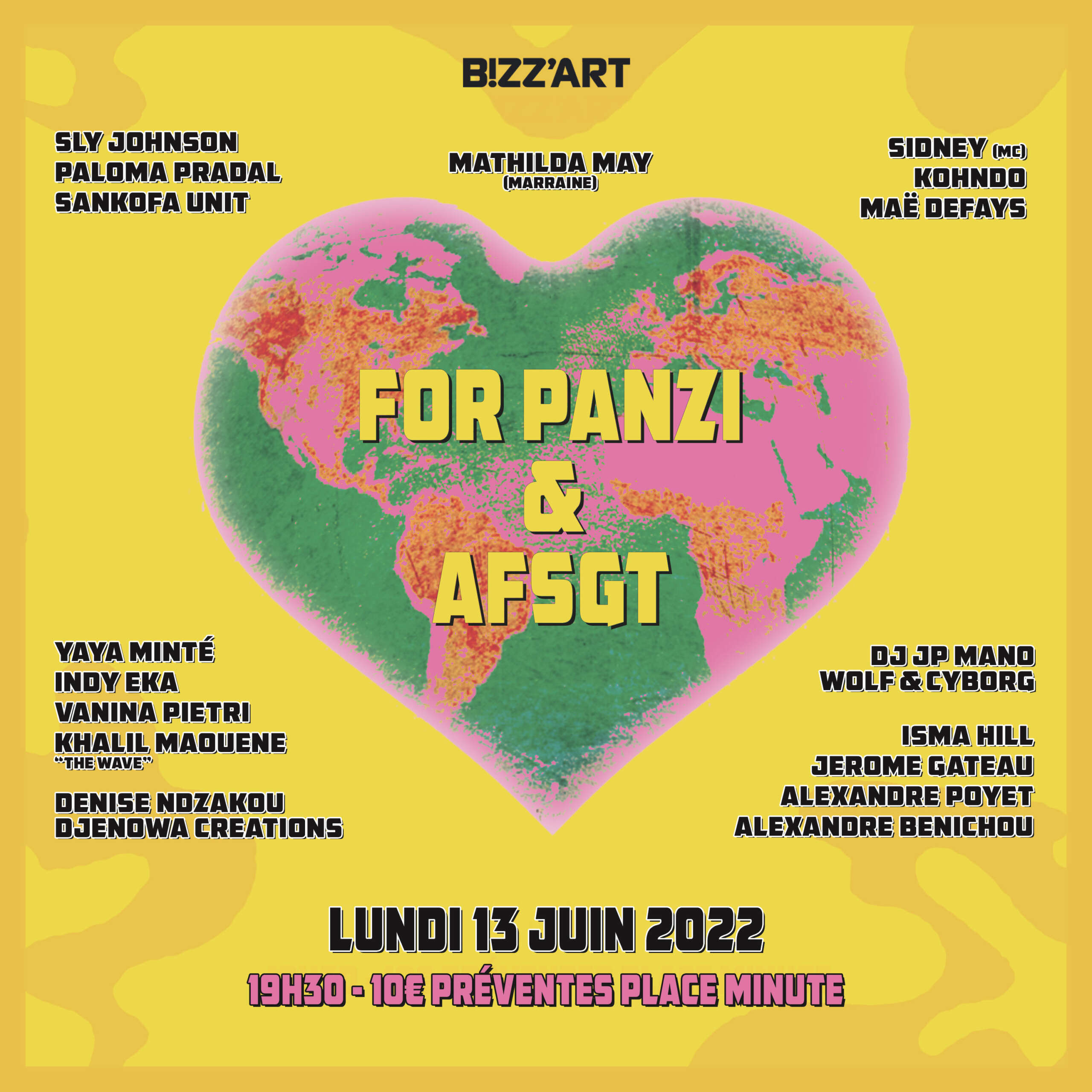 LOVE FOR PANZI 13 JUIN 2022 AU BIZZ'ART PARIS