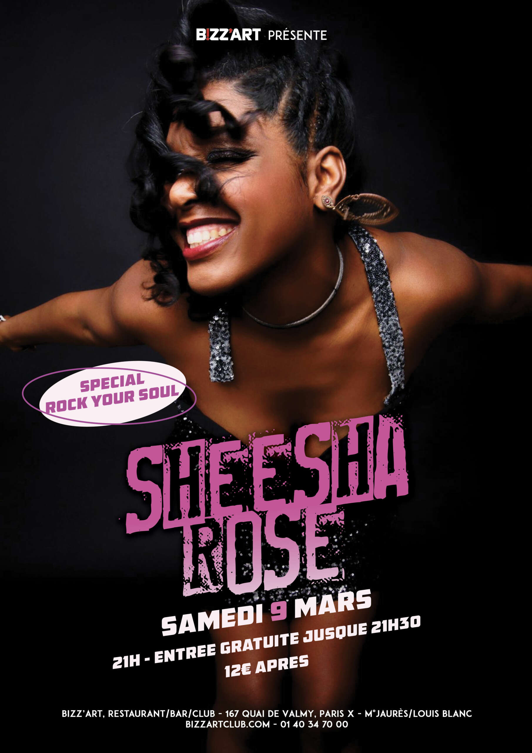 SHEESHA ROSE LIVE @BIZZARTCLUB BIZZ'ART PARIS